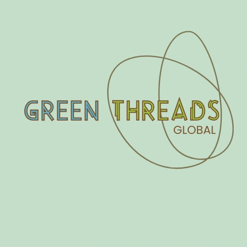 Logo of Green Threads Global on a light green background